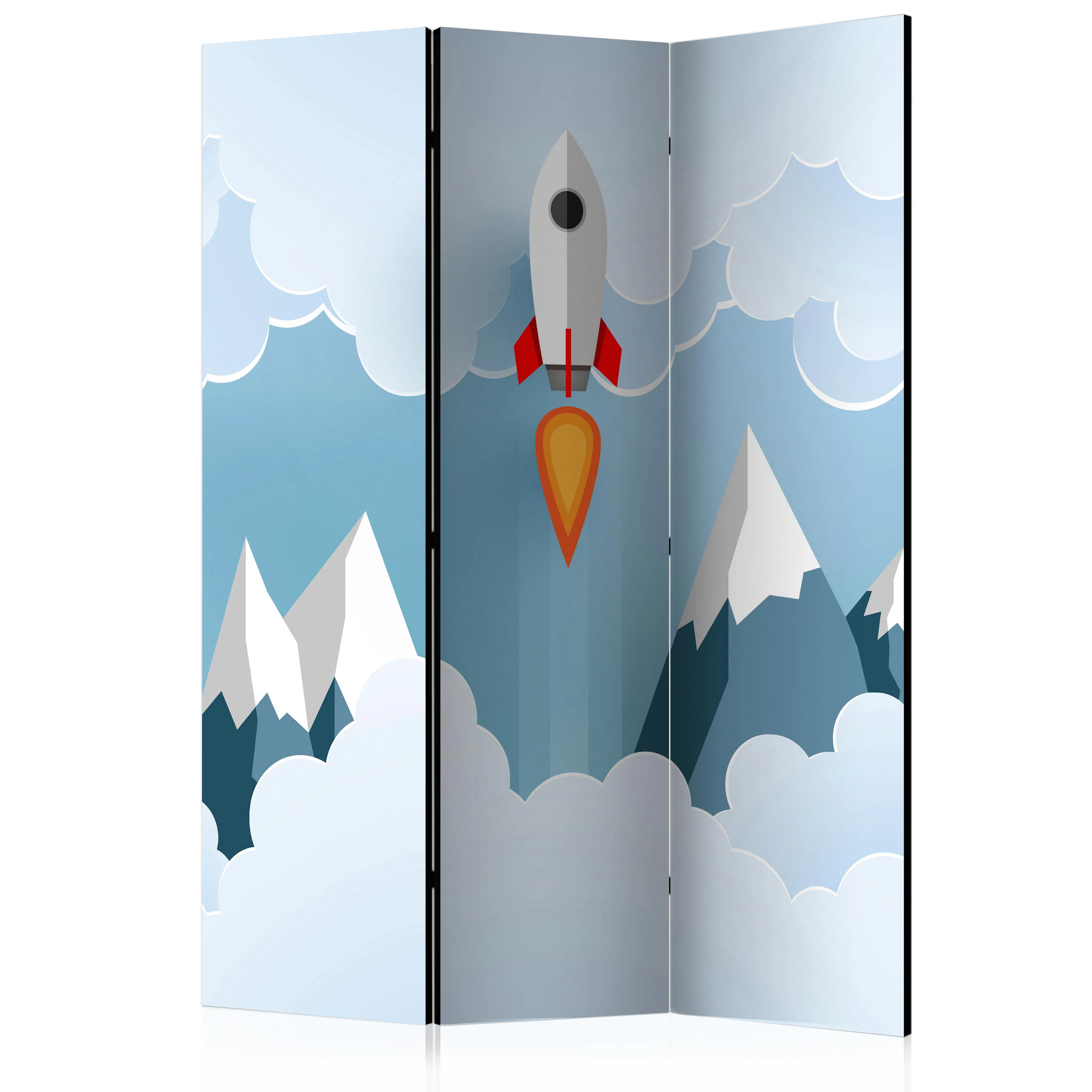 Rumsavdelare Skärmvägg Arkiio Rocket In The Clouds 135x172 cm