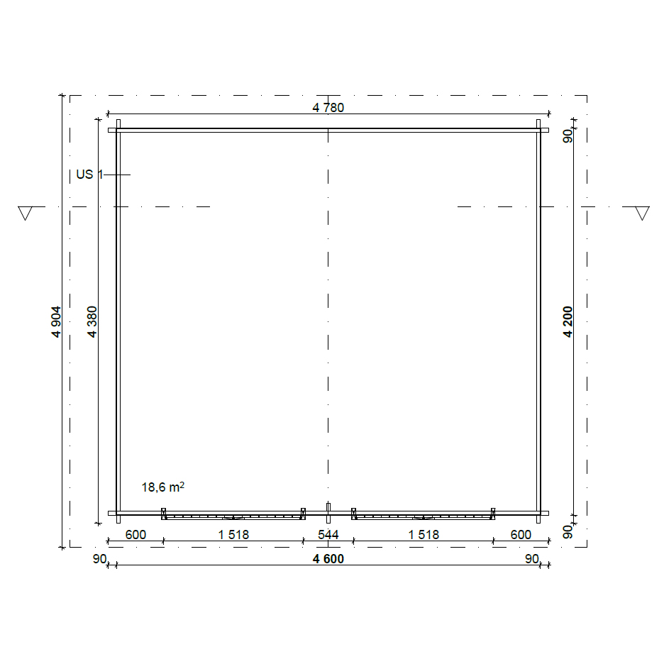 Timmerlada LP Garden Tuplakymppi  20 m²