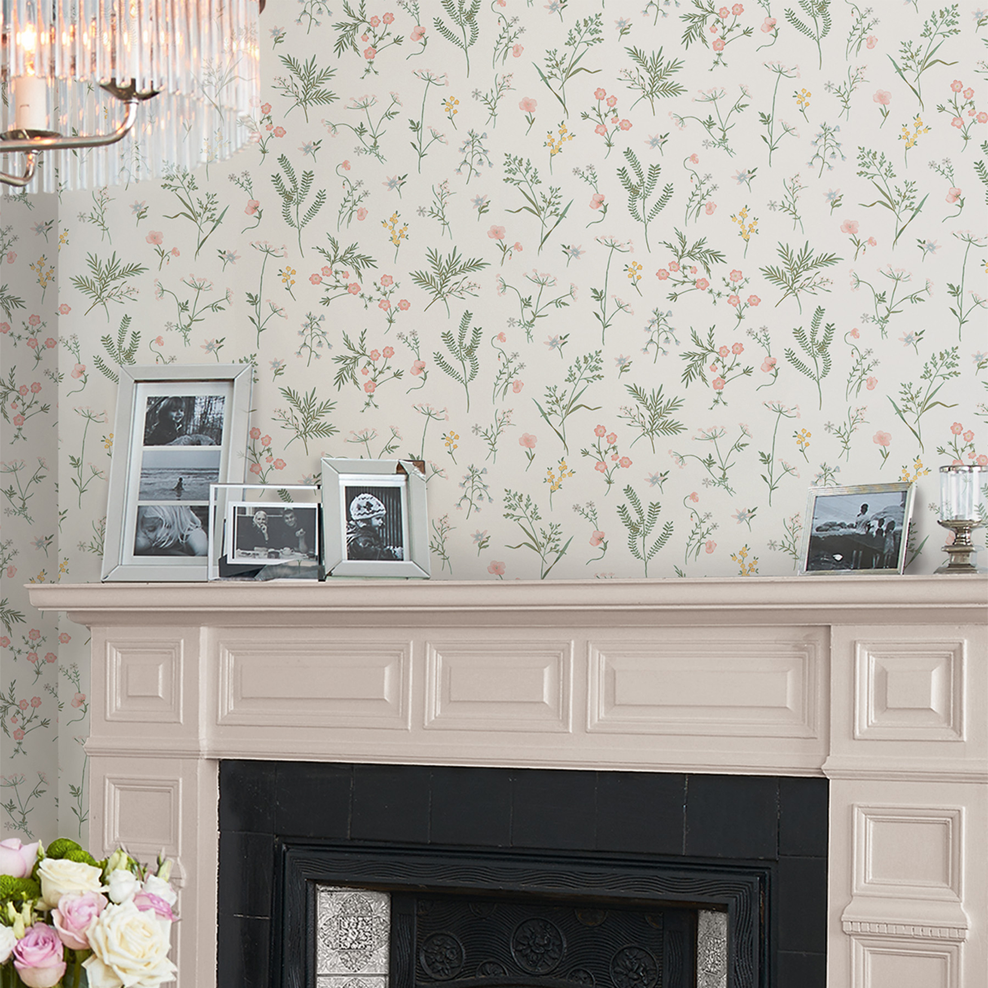 Tapet Laura Ashley Crosswell Coral Rosa 118480