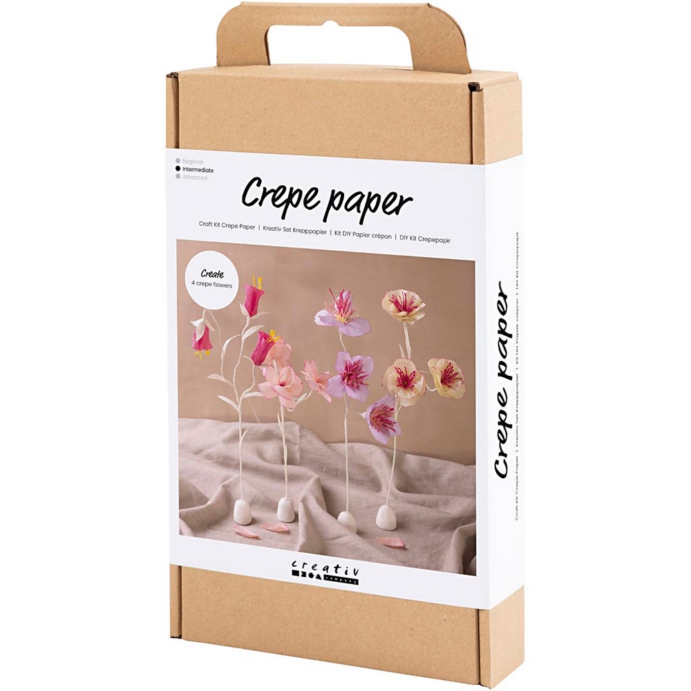 DIY-kit Creativ Company Kräppapper Blomma