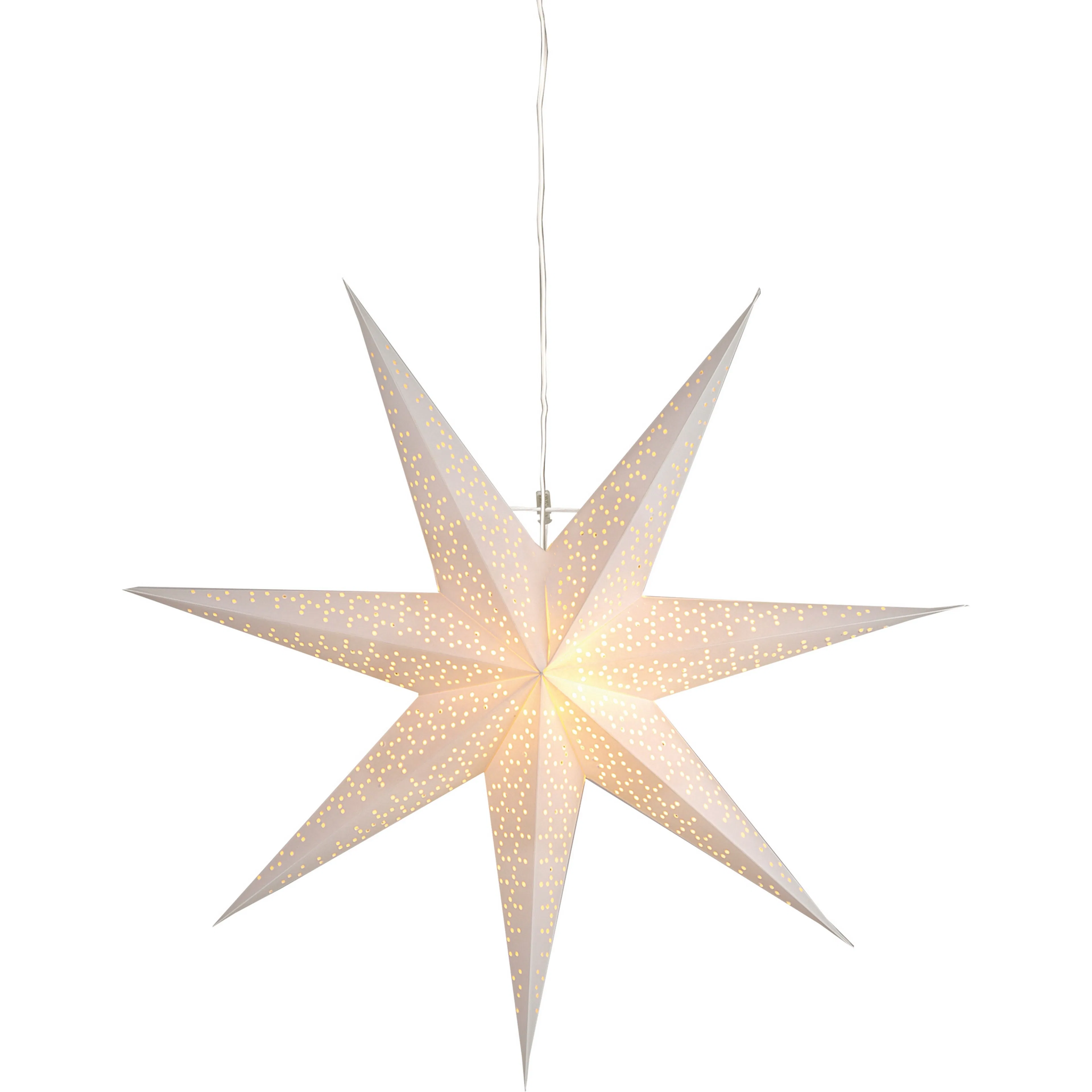 PappersstjarnaDot Vit, 70 cm