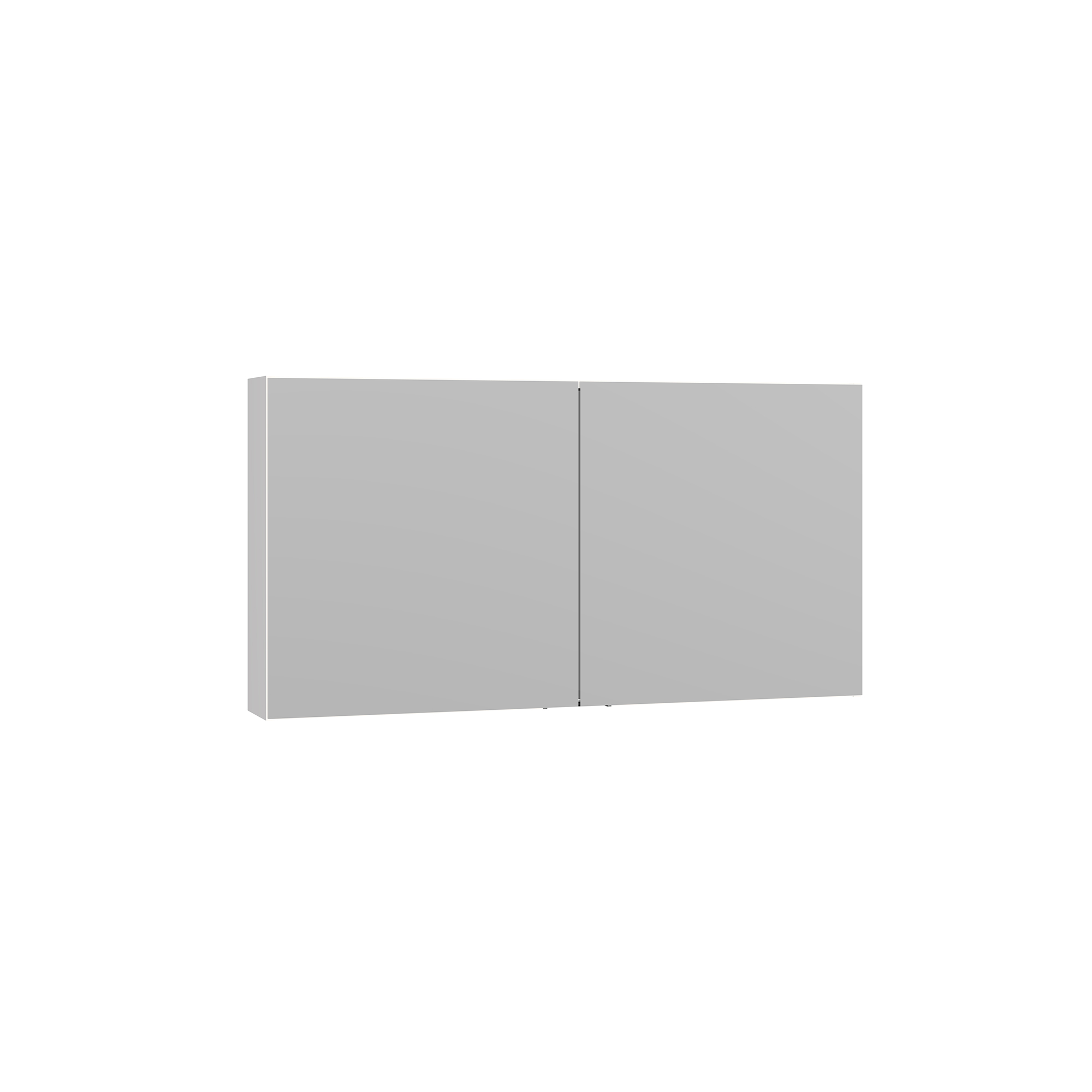 Spegelskåp Select u/lampor 2 lu 64*120 cm Vit Blank, med 2 luckor