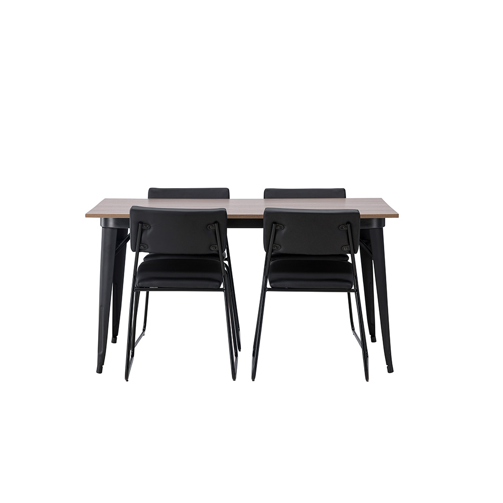Matgrupp Venture Home Tempe 140 cm med 4 Kenth Stolar