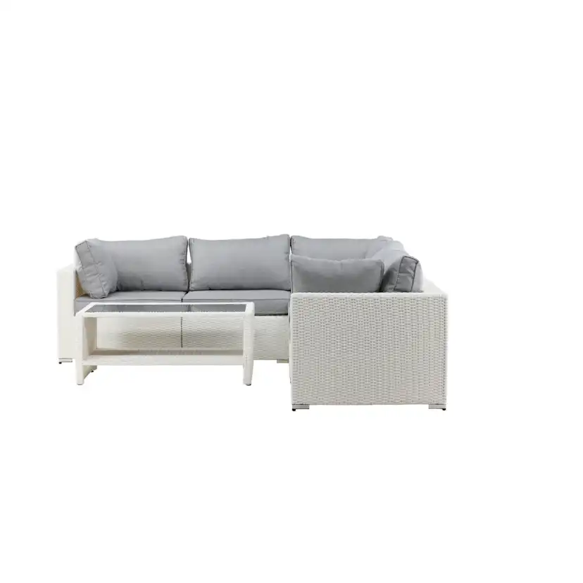 Amazon Modulsoffa 3+2+1 - Vit / grå dyna Vit