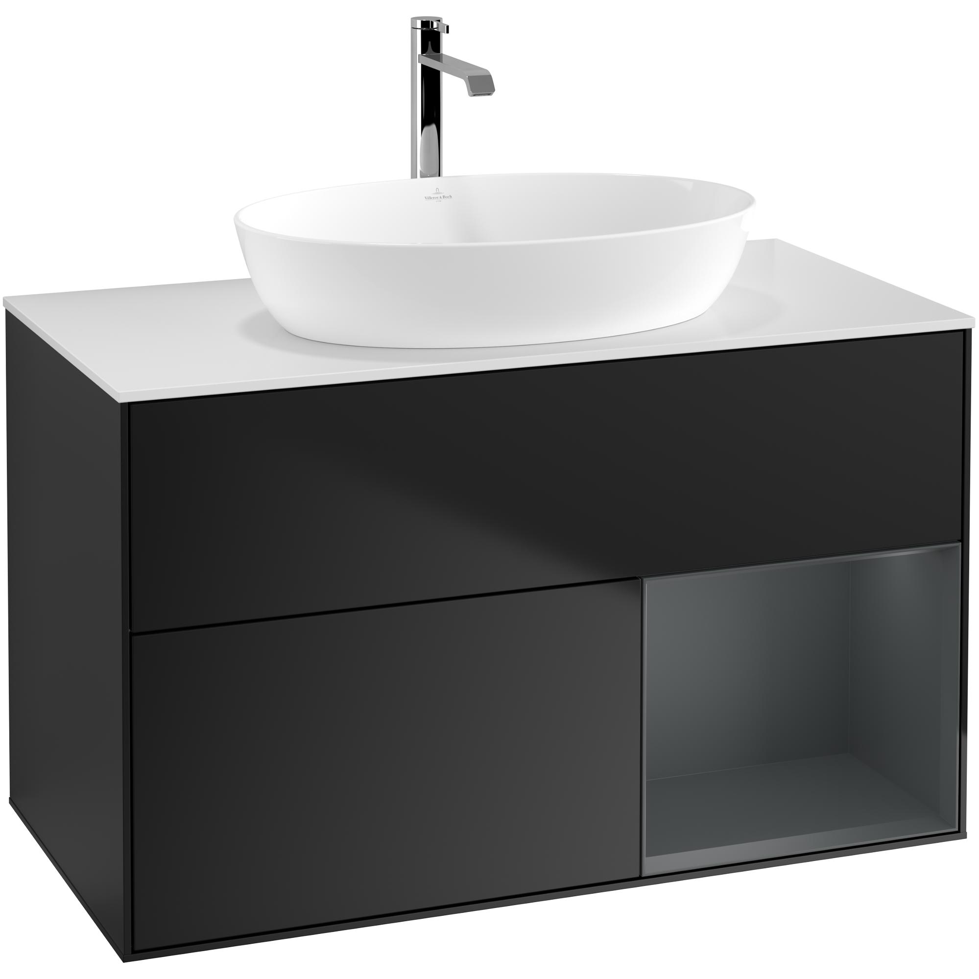 Tvättställsskåp Villeroy & Boch Finion med 2 Lådor Hylla och Bänkskiva för Fristående Tvättställ från Artis & Collaro