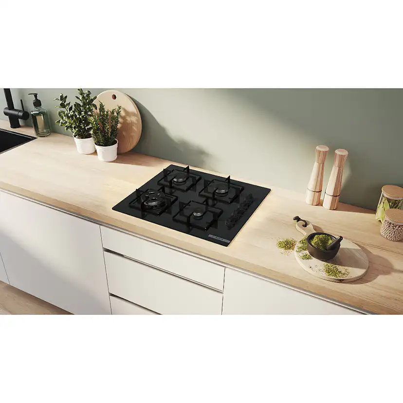 Gashäll Bosch Serie 2 POH6B6K30 Svart 60 cm