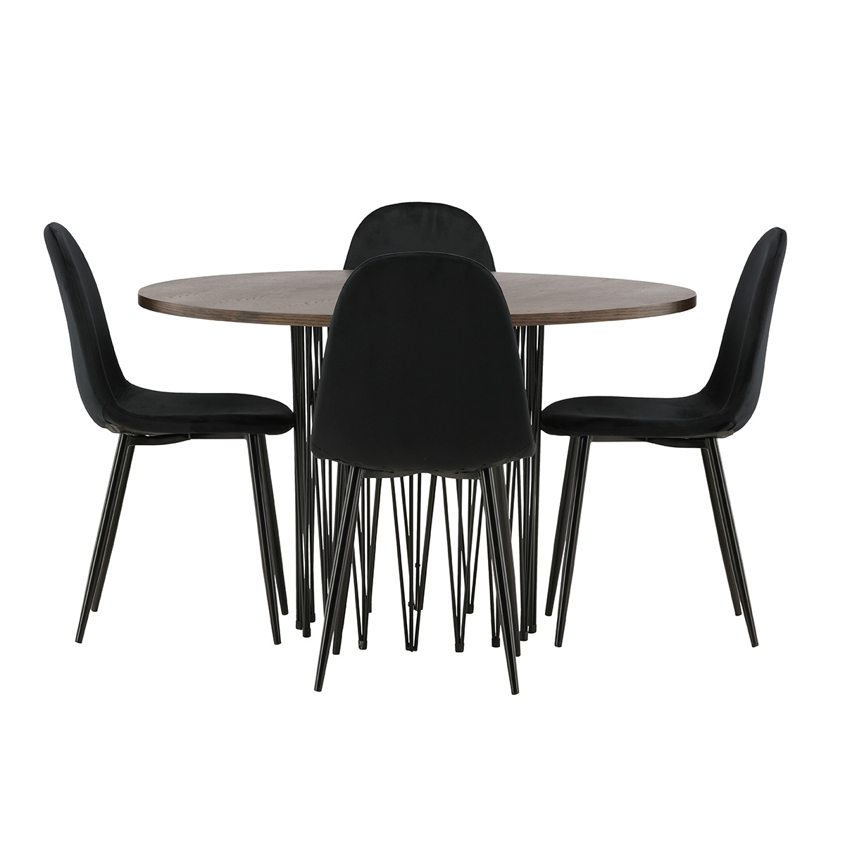 Matgrupp Venture Home Stone med 4 Polar Stolar Sammet