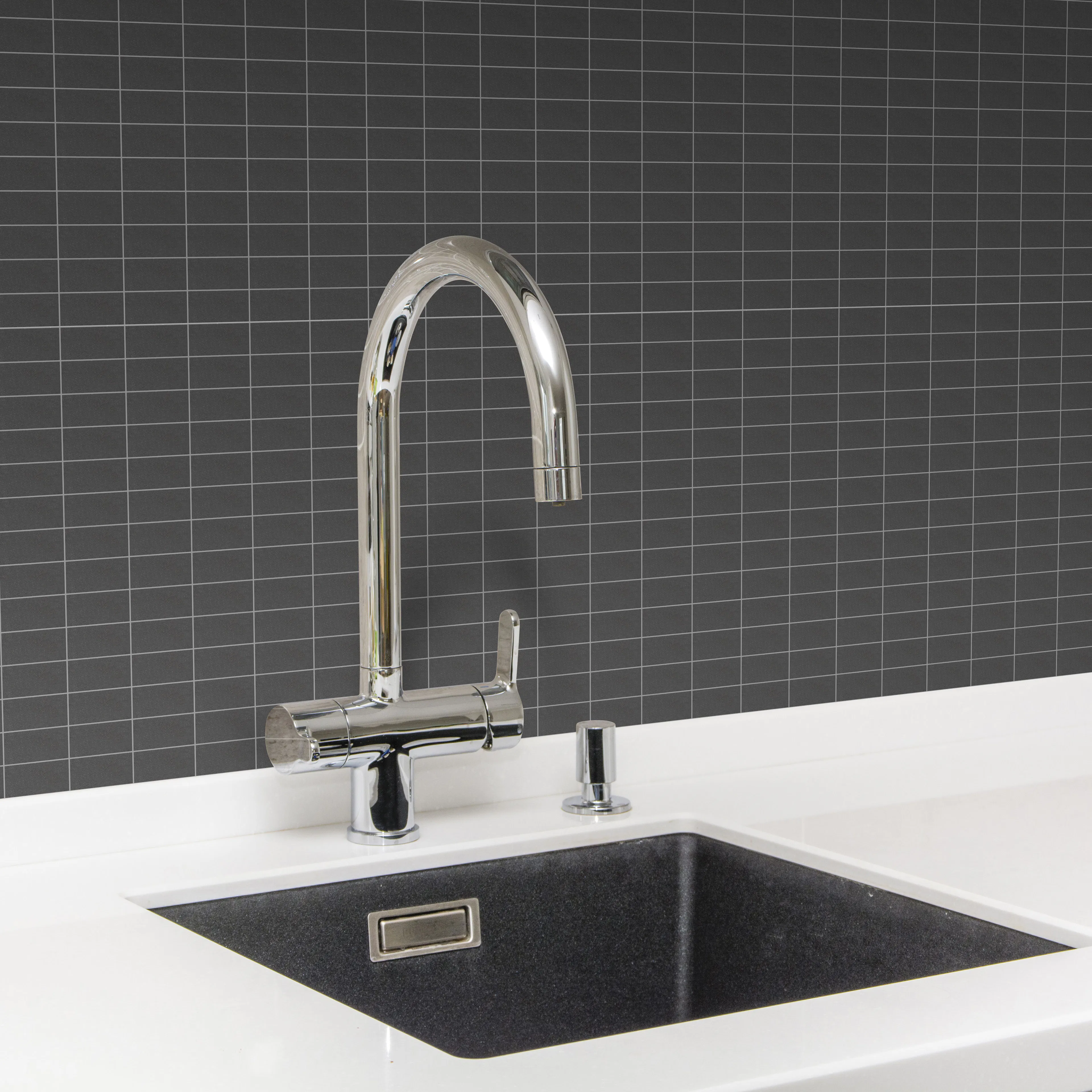 Klinkermosaik Arredo Ardesia Svart 2,3x4,8 cm