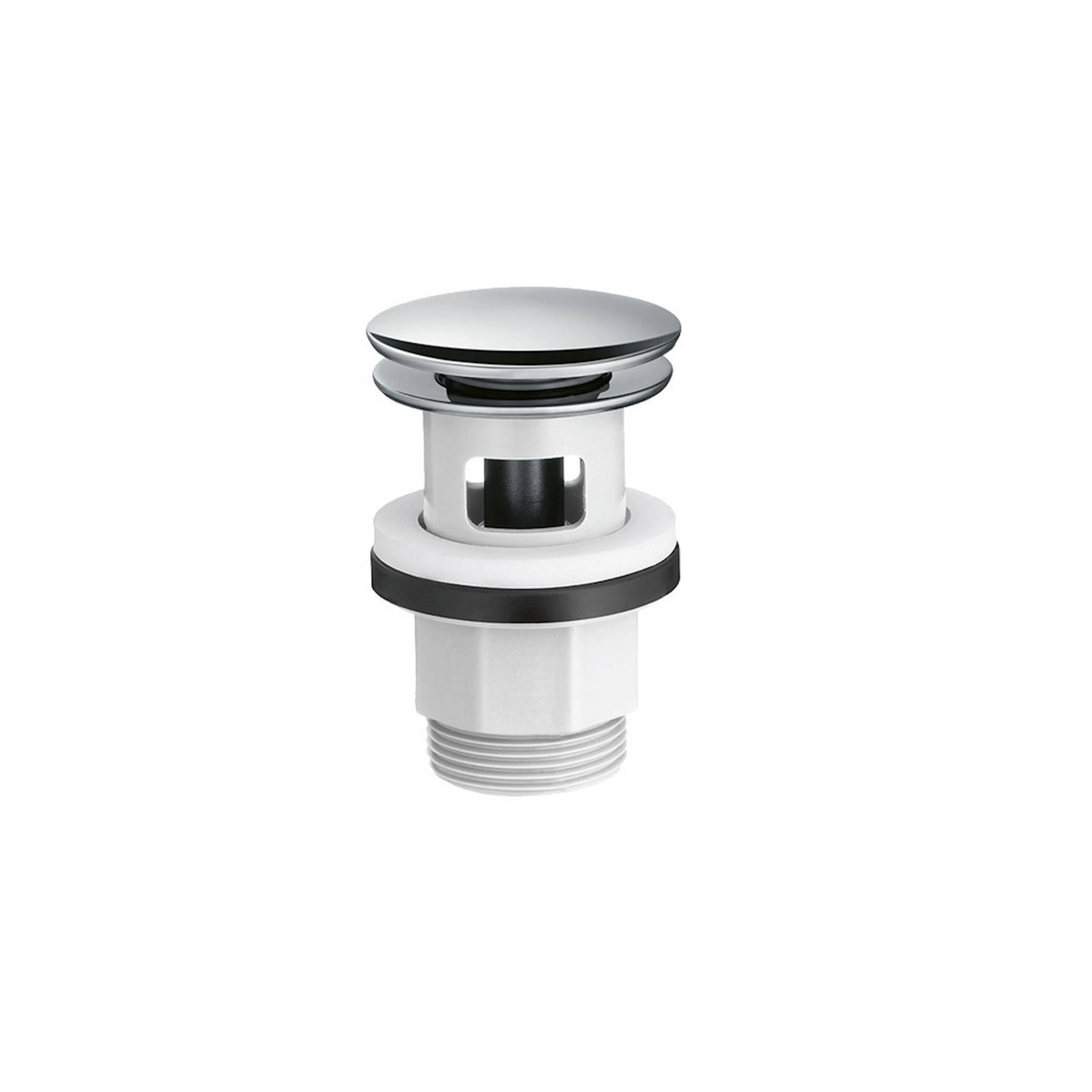 Bottenventil Hansgrohe Push-Open Krom