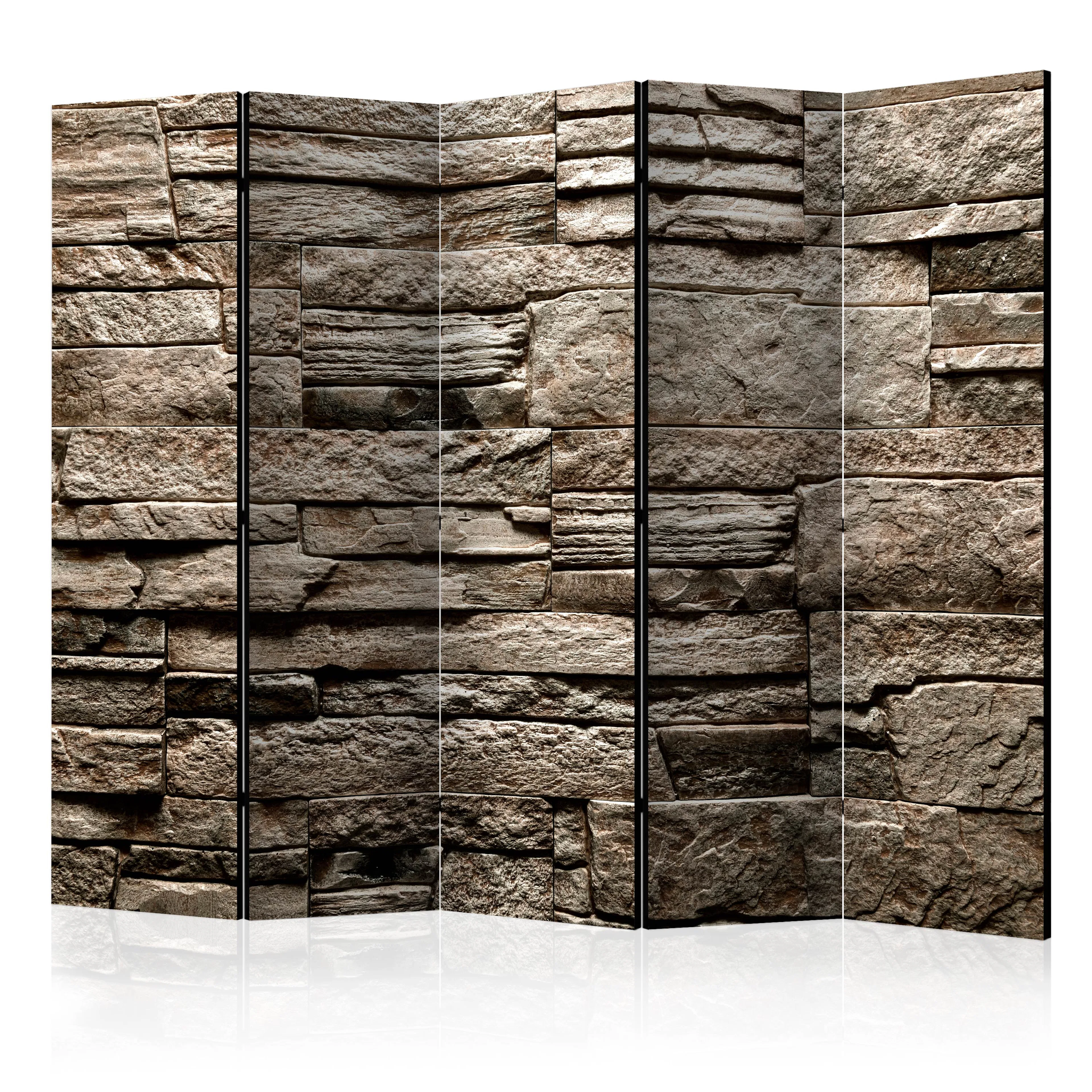 Rumsavdelare Skärmvägg Arkiio Beautiful Brown Stone II 225x172 cm