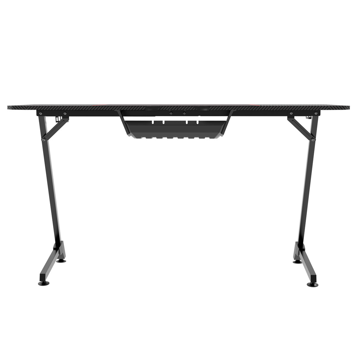 Gamingbord Kuura Pro 140x60 cm Svart med Integrerad Musmatta