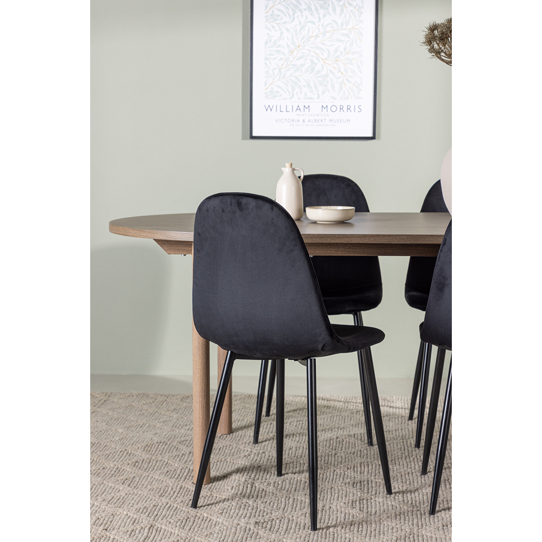 Matgrupp Venture Home Andy Ø120 cm med 4st Polar Matstolar