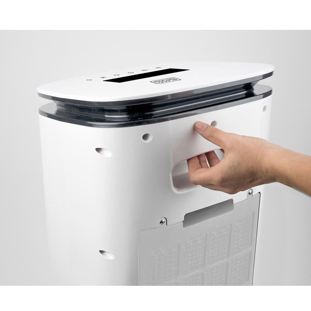 Luftkylare Black+Decker BXAC7E LED Display Vit, Multifunktionell & Effektiv Kylaggregat