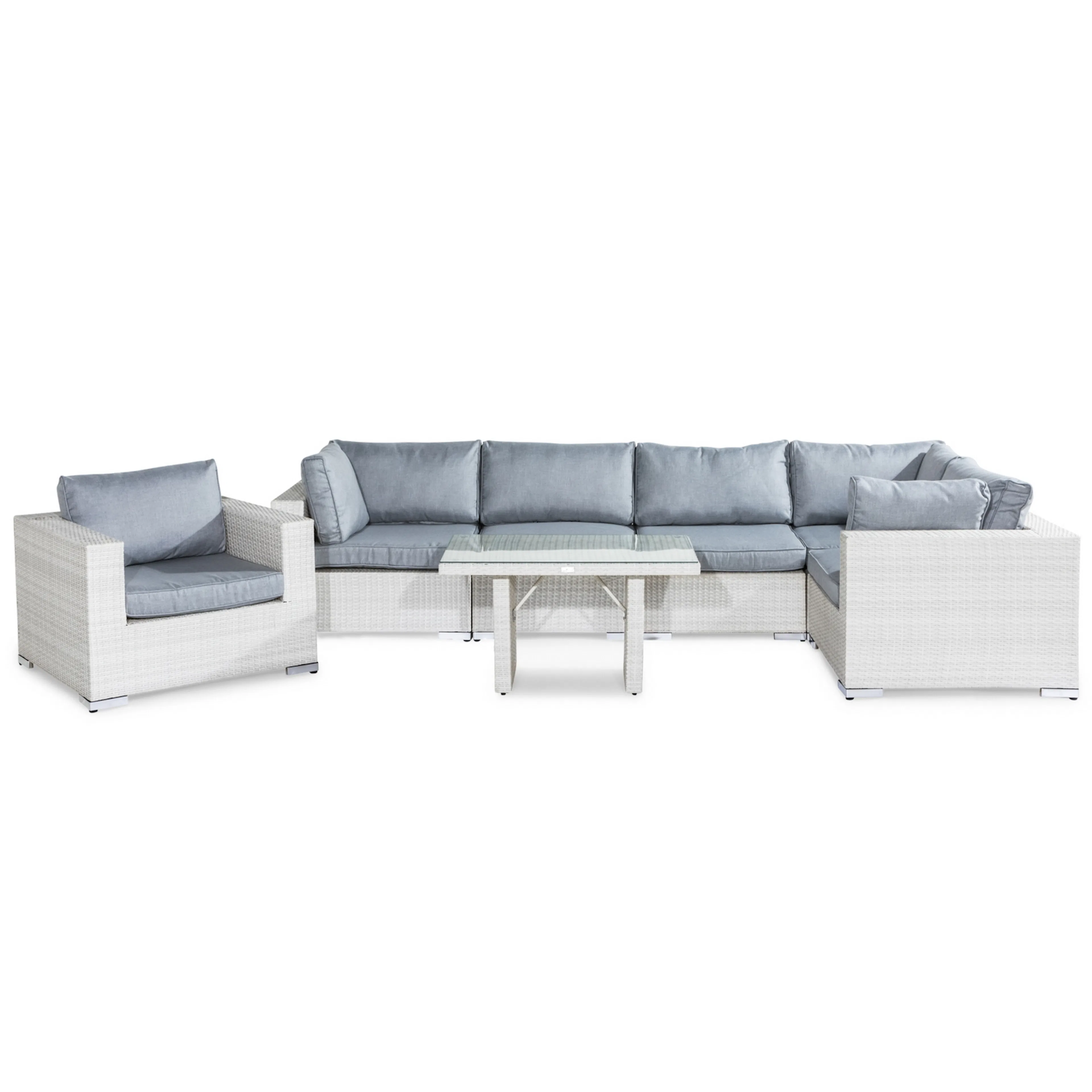 Loungegrupp Comfort Garden Bahamas 5-sits Hörn med Fåtölj och Soffbord 100x60 Utomhus