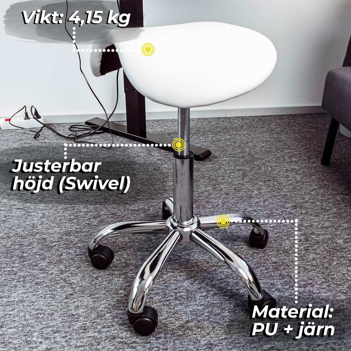 Sadelstol Lykke Comfort