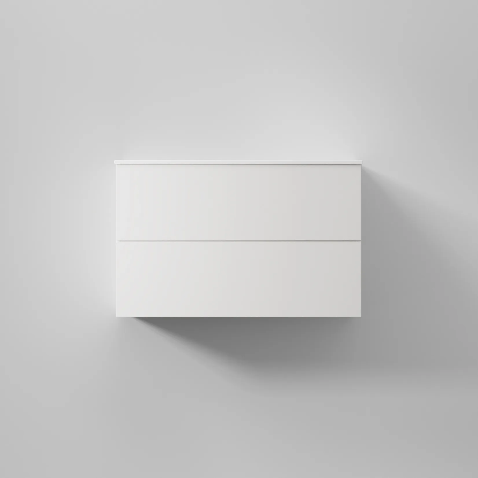 Kommod Core Solid 80 Pure White, 2 Lådor Pure White, 800x454x500 mm