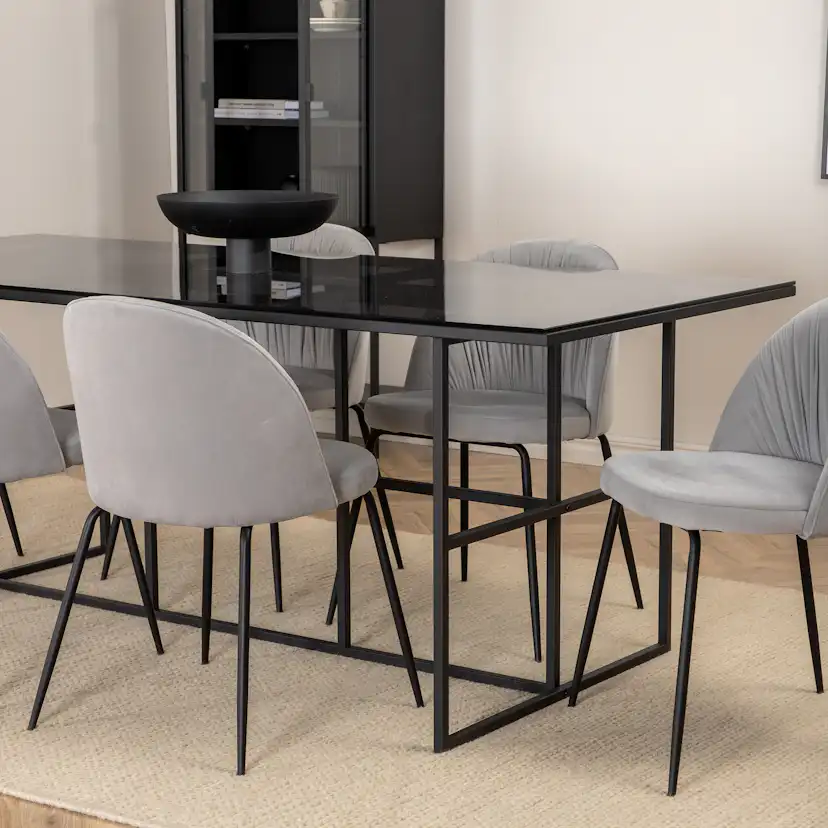 Matgrupp Venture Home Lund med 6 Wrigley Stolar