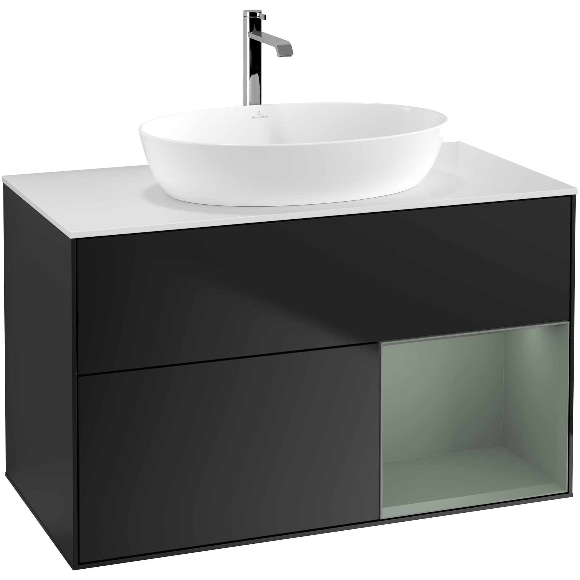 Tvättställsskåp Villeroy & Boch Finion med 2 Lådor Hylla och Bänkskiva för Fristående Tvättställ från Artis & Collaro
