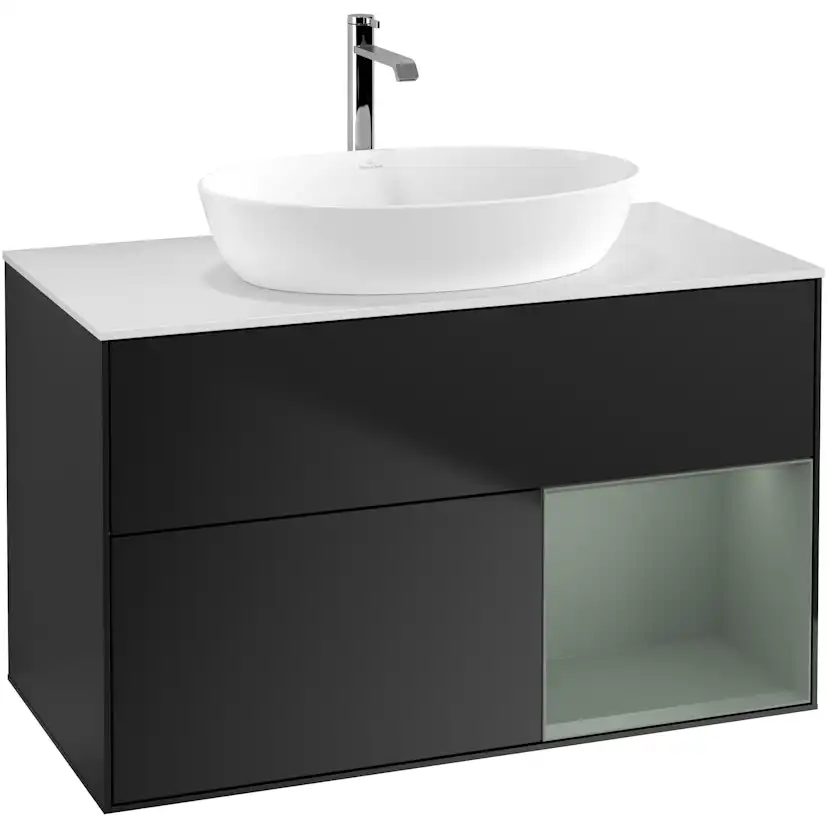 Tvättställsskåp Villeroy & Boch Finion med 2 Lådor Hylla och Bänkskiva för Fristående Tvättställ från Artis & Collaro
