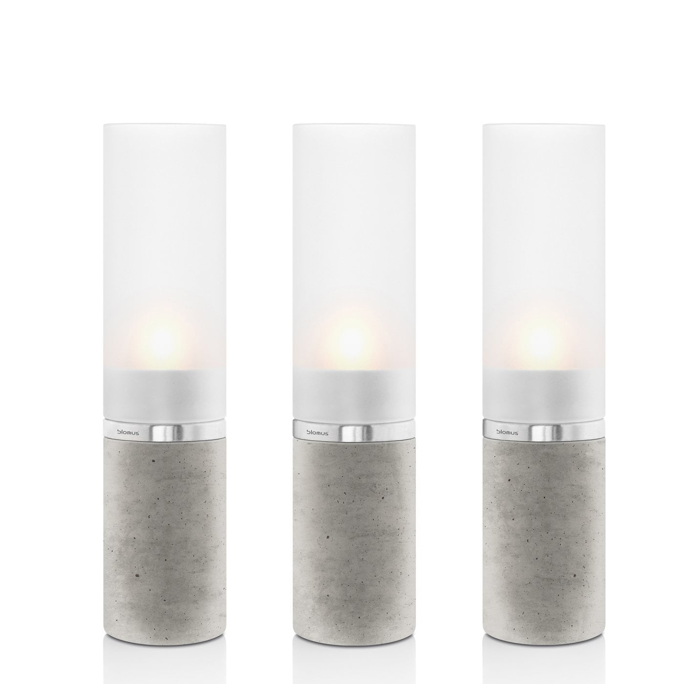 Ljuslykta Blomus Faro Betong, 3-Pack
