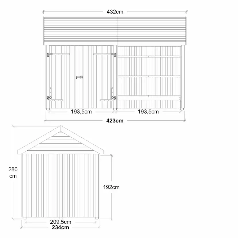 Trädgårdshus PLUS Multi 10 m2 169580