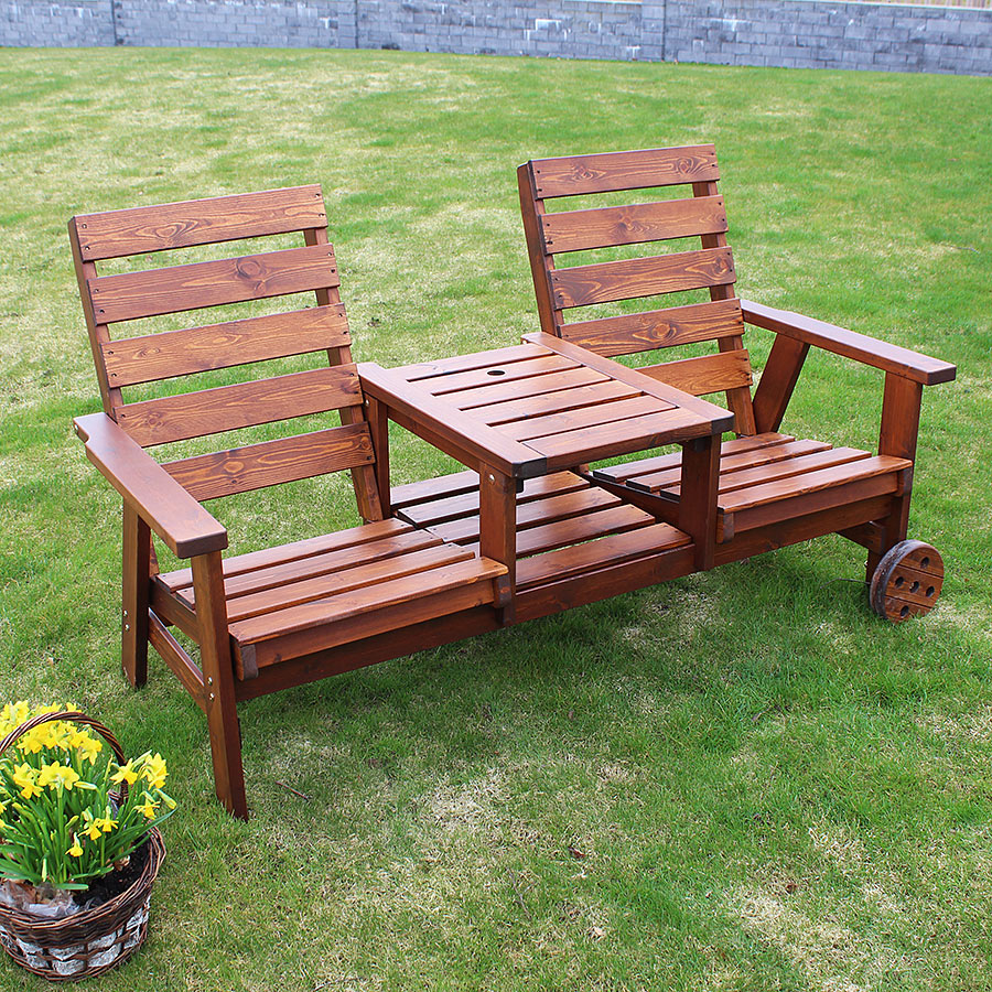 Trädgårdsmöbel Eden Wood Duo Seat