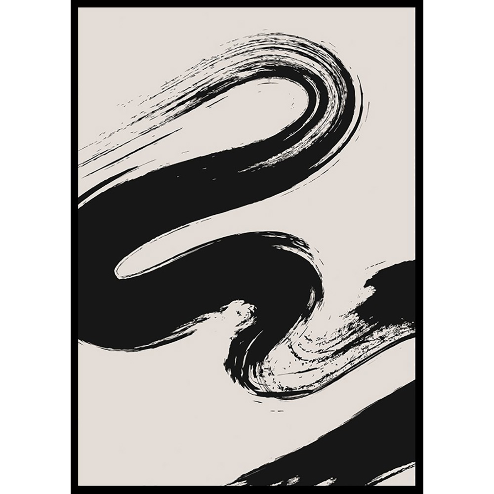 Poster Gallerix Abstract Black River