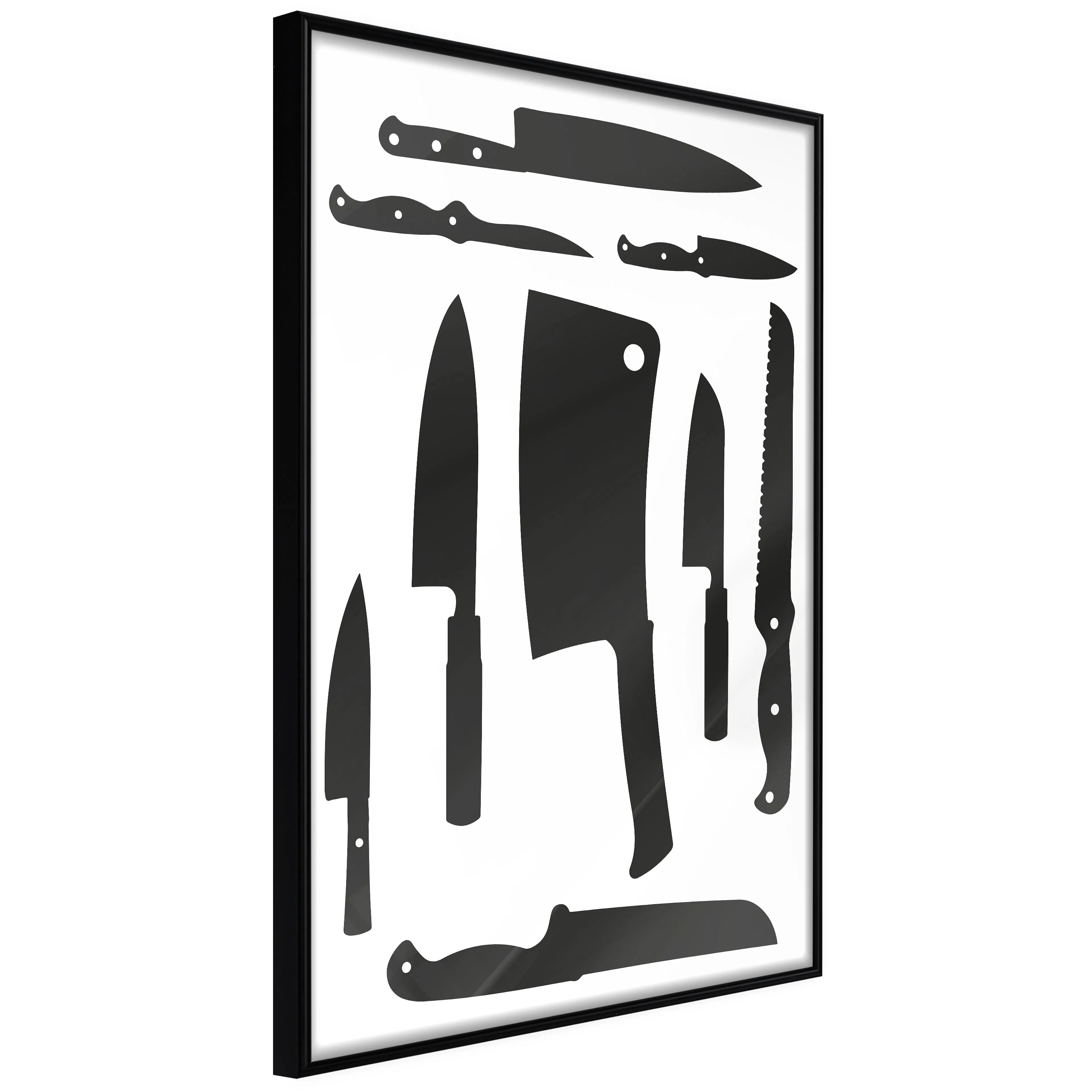 Affisch - Cleaver and Knives [Poster] 20x30 Svart ram, 20x30 cm