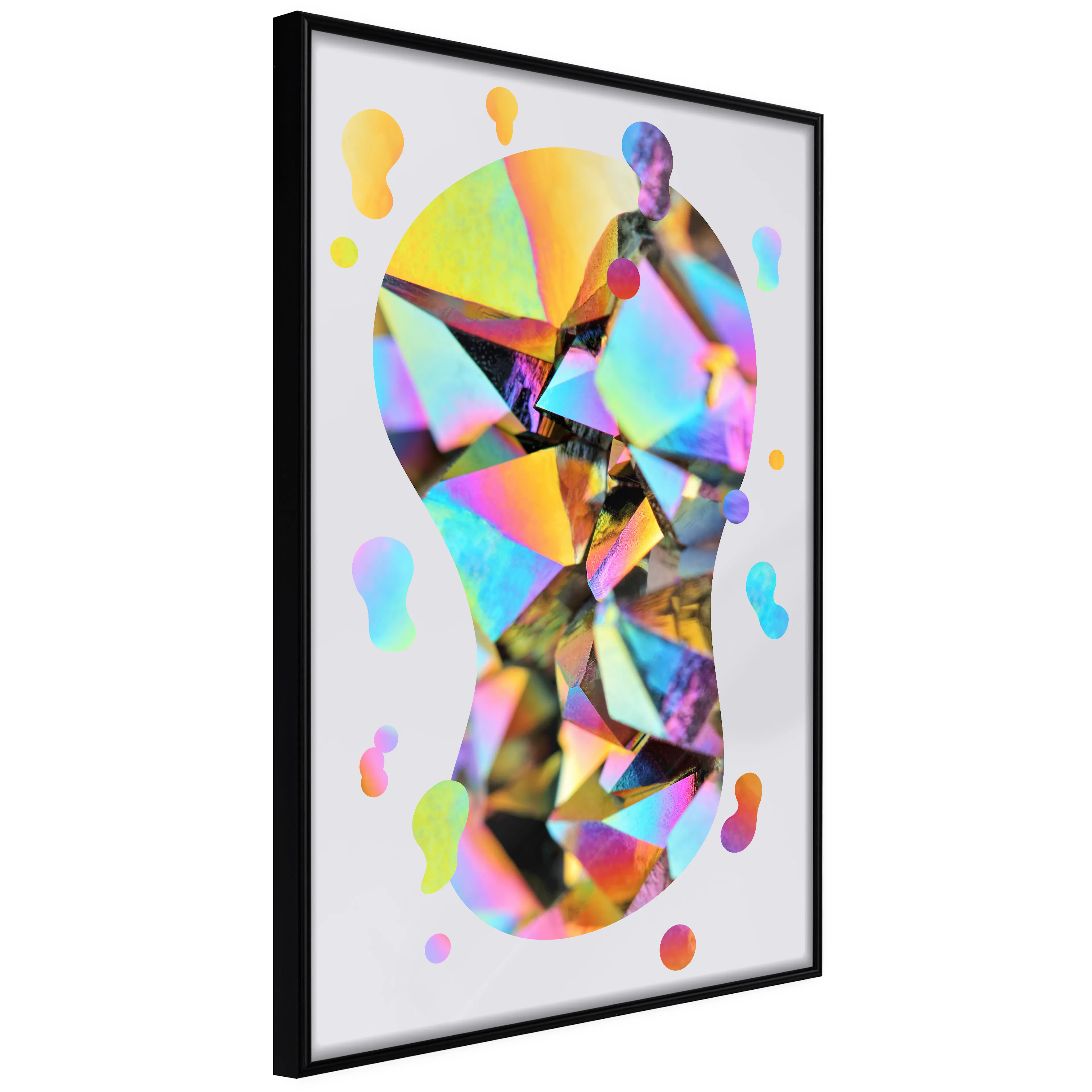 Affisch - Rainbow Footprint [Poster] 20x30 Svart ram, 20x30 cm