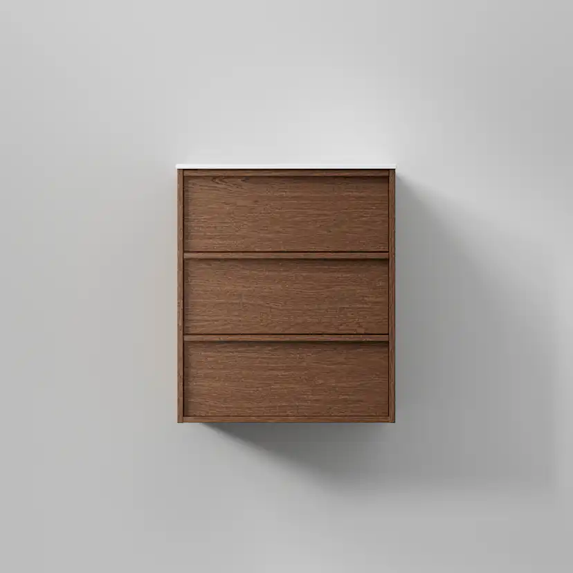 Kommod Terra Carve 60, Dark Oak, 3 Lådor Färg: Dark Oak, Bredd: 600 mm