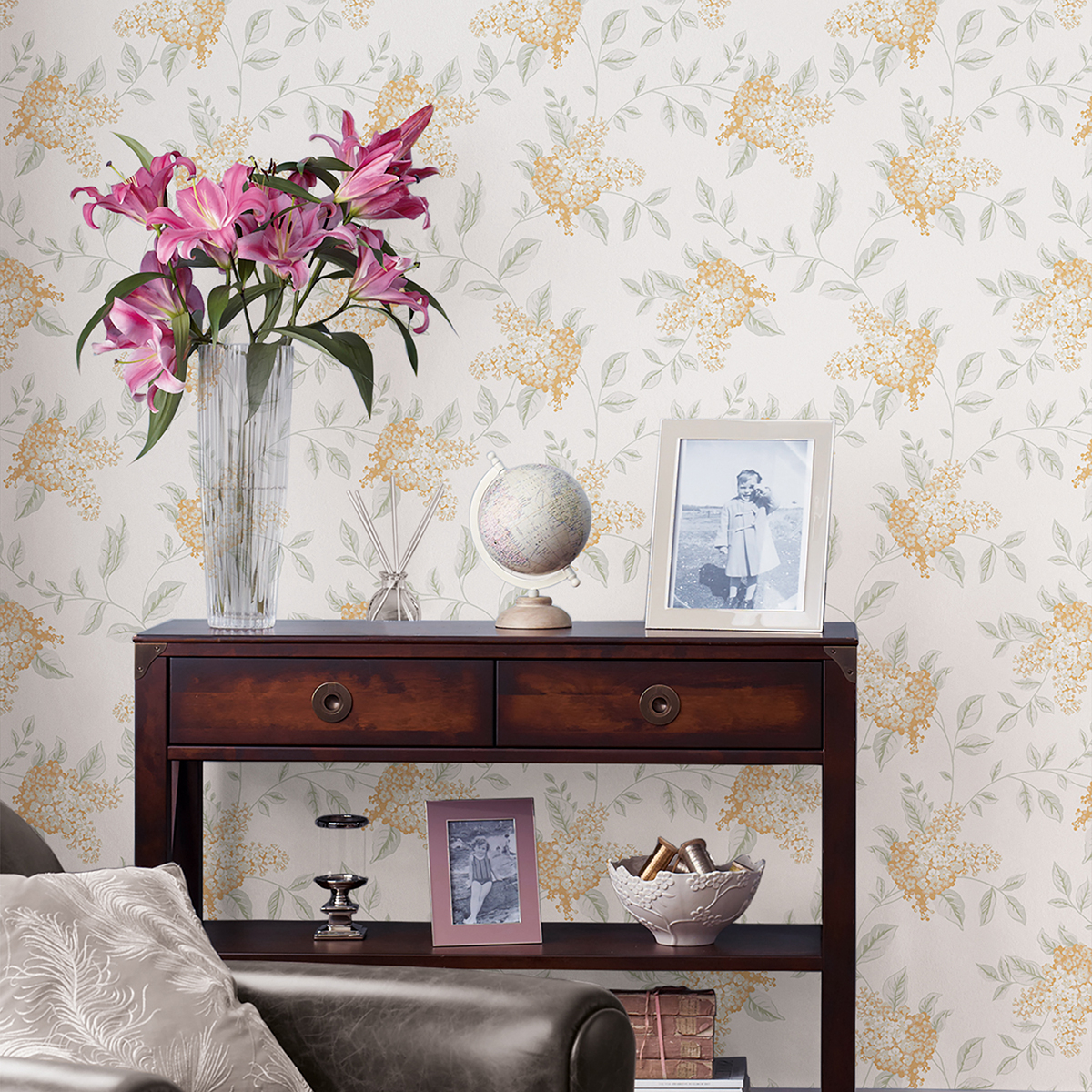 Tapet Laura Ashley Portland Orange