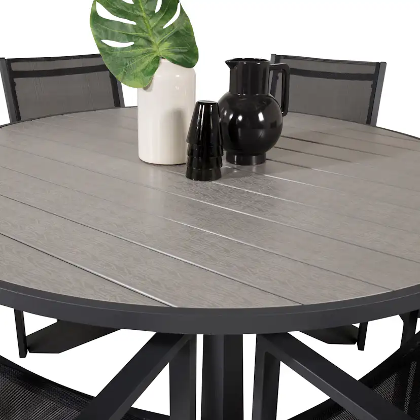 Matgrupp Venture Home Pincy Ø140 med 6 Copacabana Matstolar