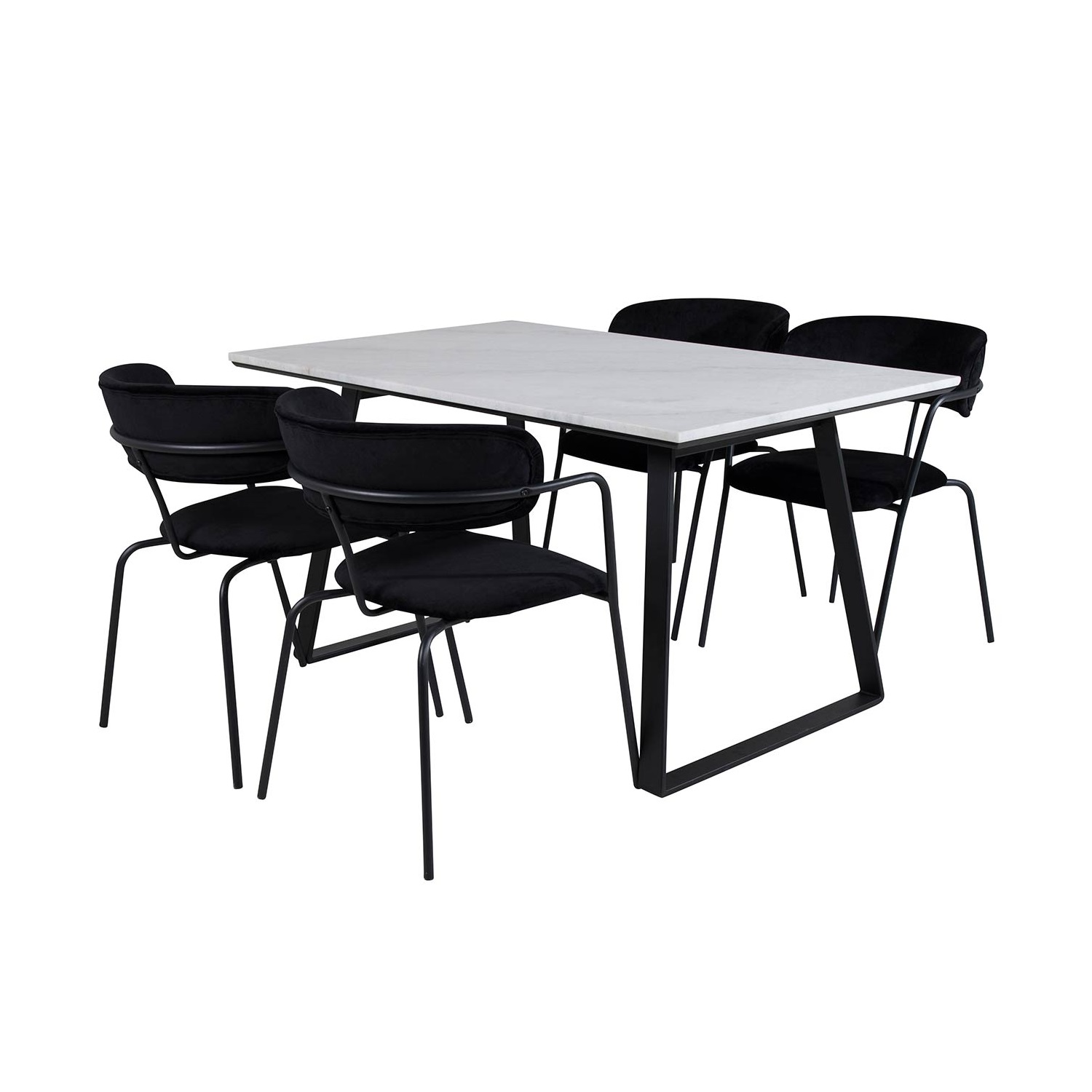 Matgrupp Venture Home Estelle 140 med 4 Aris Stolar