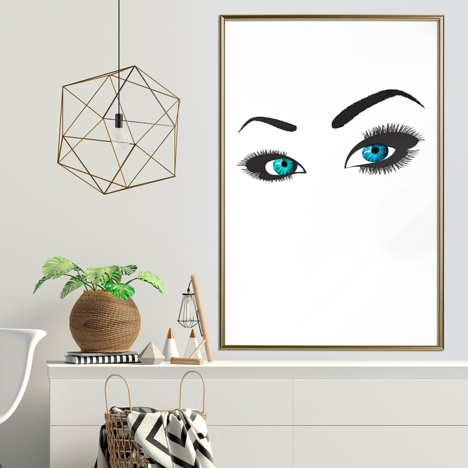 Poster Artgeist Affisch Two-Colored Eyes