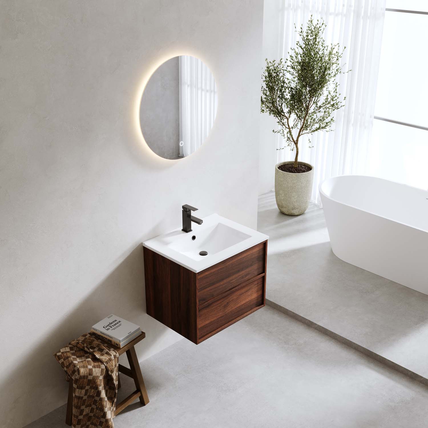 Tvättställsskåp Bathlife Charm med Tvättställ