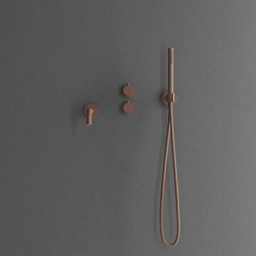 Badkarsblandare Scandtap Steel Harmonized 4 för Inbyggnad Rust Rust/Brun