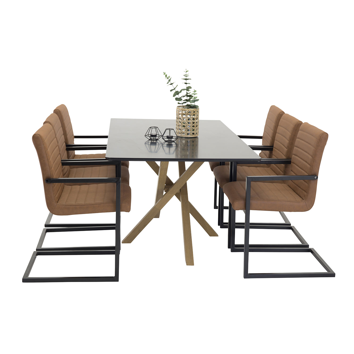 Matgrupp Venture Home Piazza med 6 Art stolar