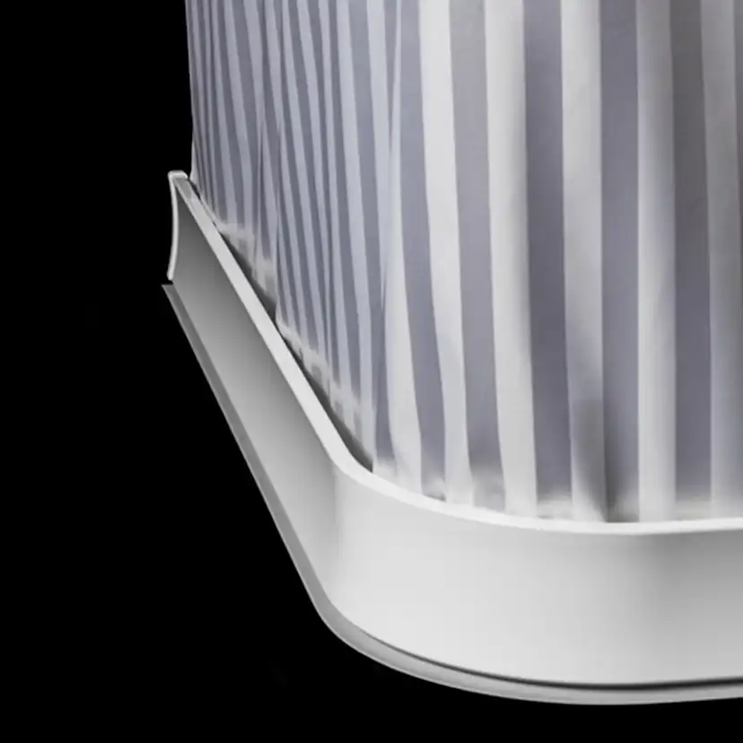 Duschsarg U-form vit 92x92x92 cm Mått: 92x92x92 cm, Vit