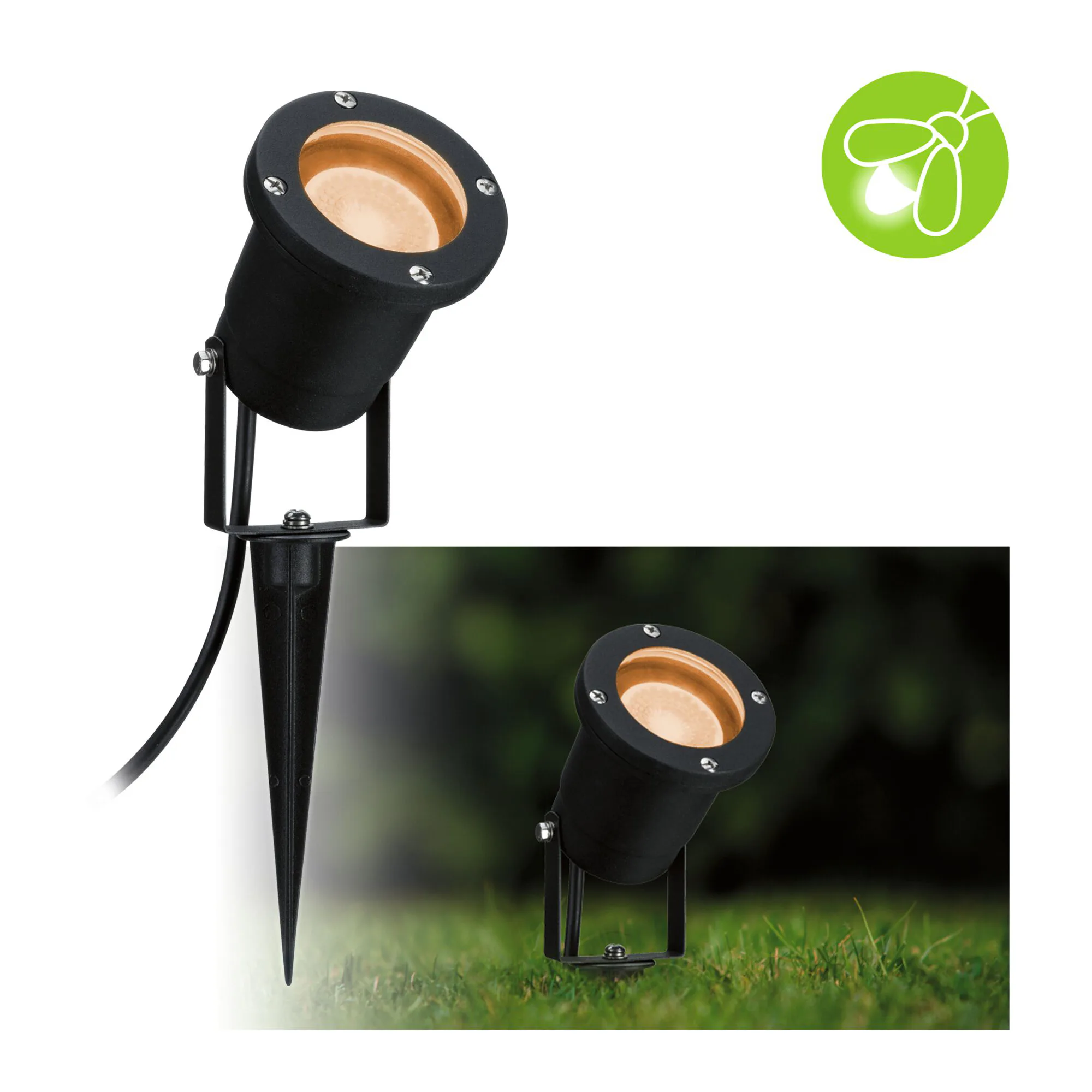 Spotlight LED Paulmann Garden Spot IP65 230V Ljus: Gold Light (insektsvänlig)