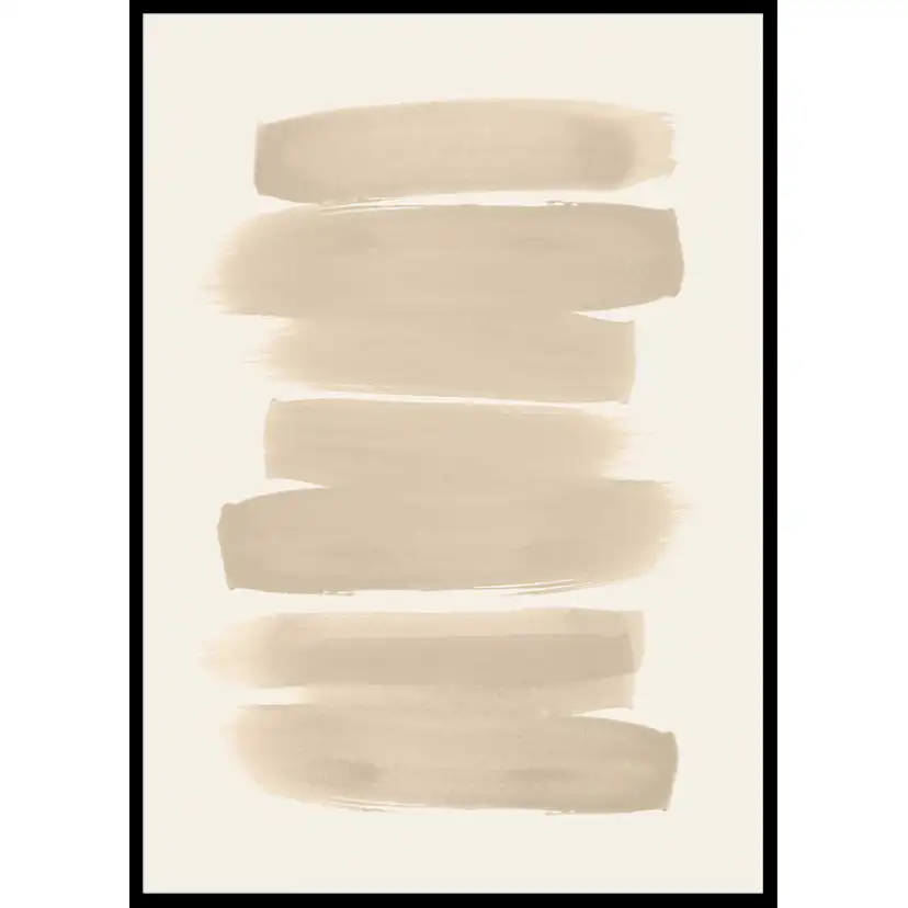 Poster Gallerix Beige Brushwork