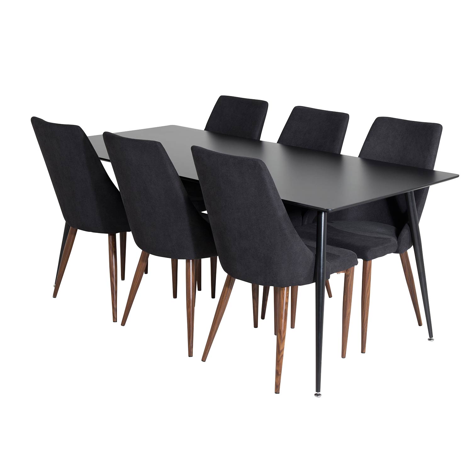 Matgrupp Venture Home Silvia med 6 Laura Stolar Polyestertyg