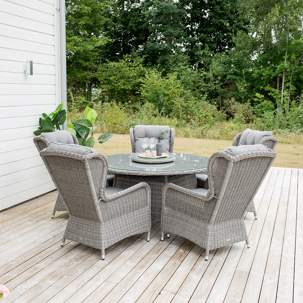 Utebord Venture Home Washington med Lazy Suzan Ø 140 cm