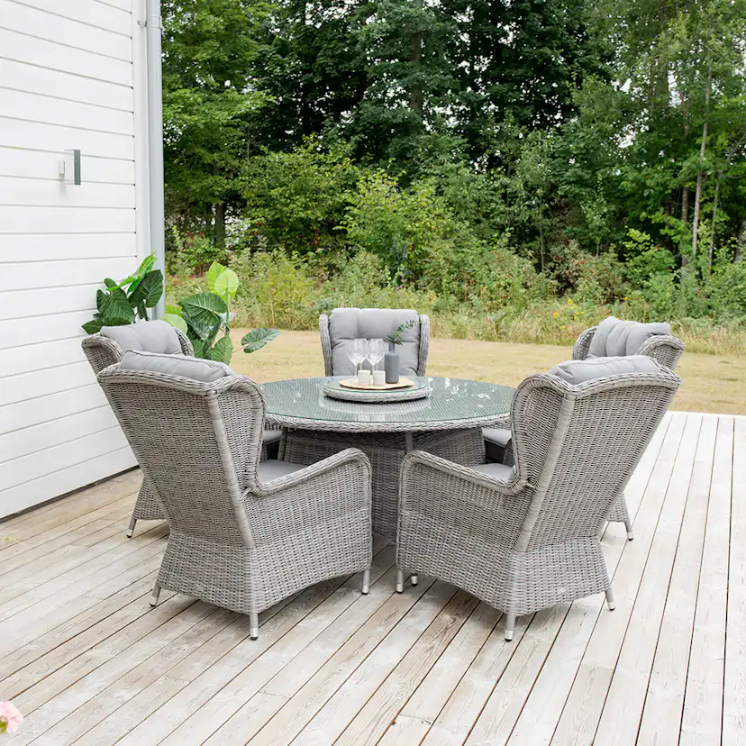 Utebord Venture Home Washington med Lazy Suzan Ø 140 cm