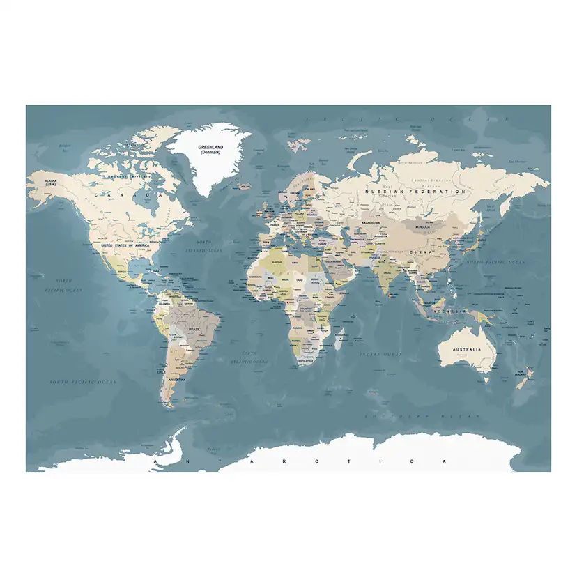 Vintage World Map 150x105 Storlek: 150x105 cm