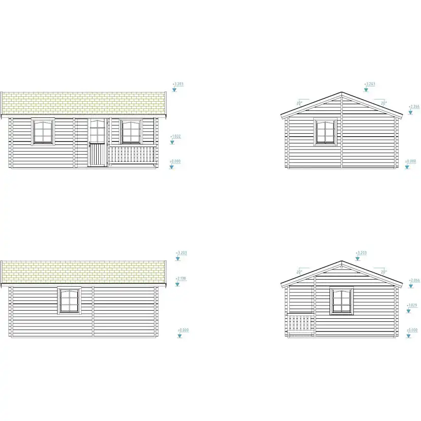 Stuga Palmako Sandra 21,5+3,7 m2