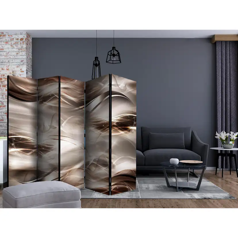 Rumsavdelare Skärmvägg Arkiio Umber Waves II 225x172 cm