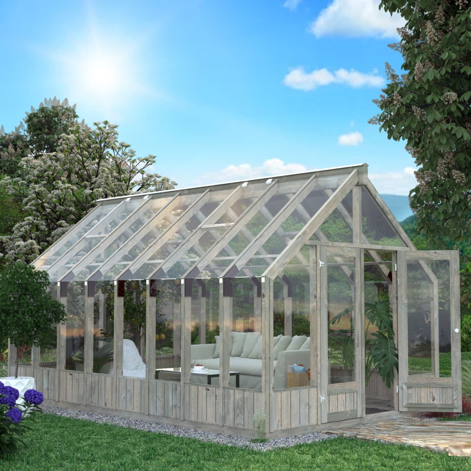 Växthus Palmako Emilia 14,5 m2