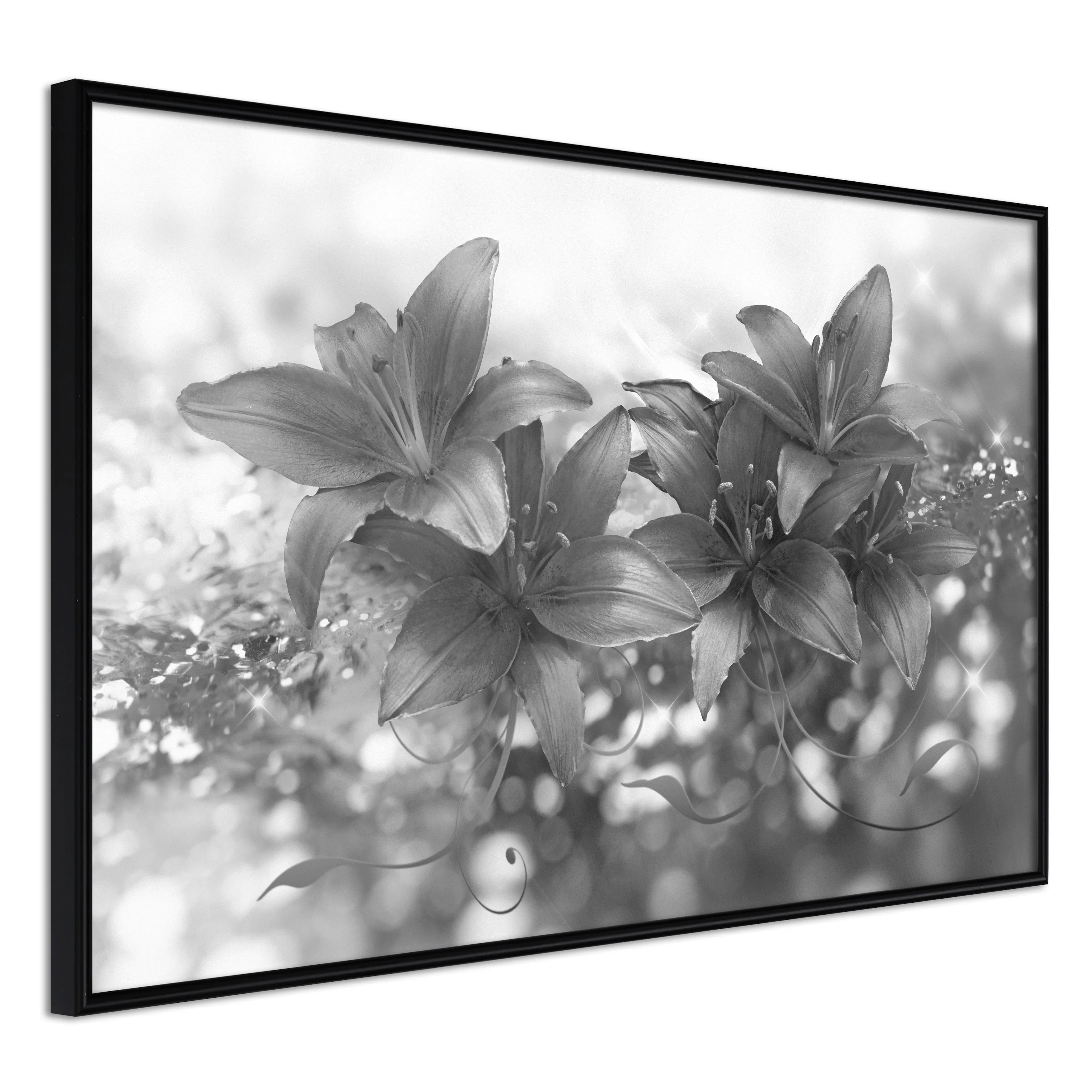Affisch - Silver Bouquet [Poster] 30x20 Svart ram, 30x20 cm