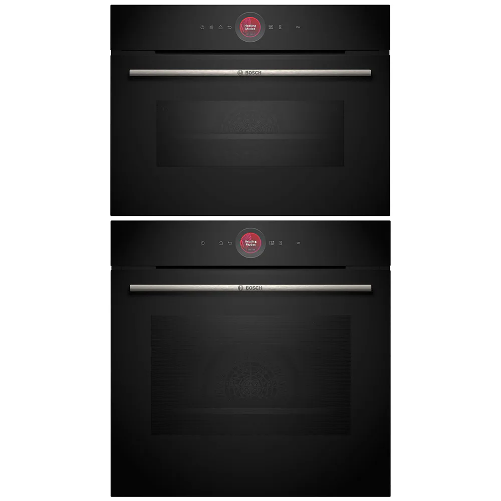Ugn och Mikro Bosch HBG7721B1 + CMG7241B1 Serie 8 Svart