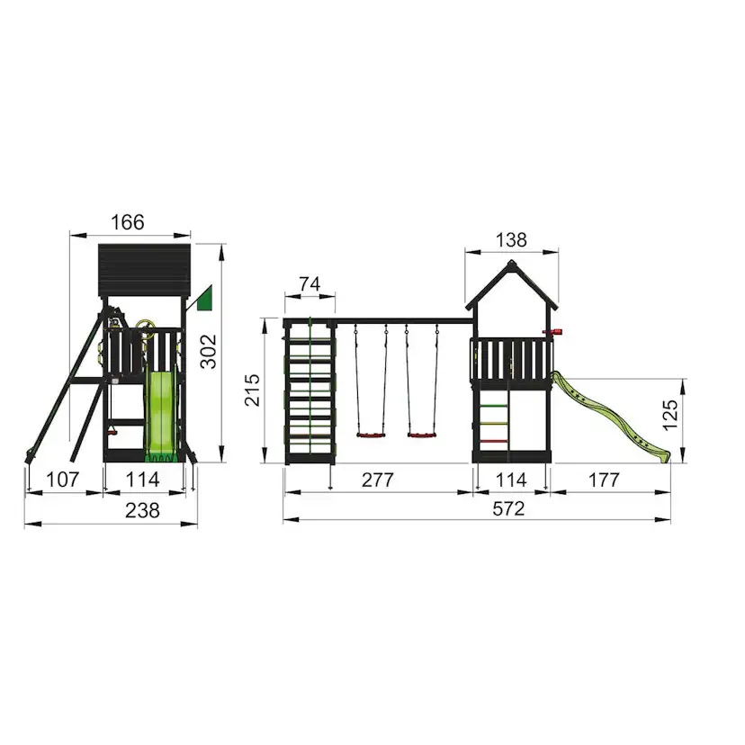 Lektorn Jungle Gym Club Komplett Inkl Climb Module Xtra